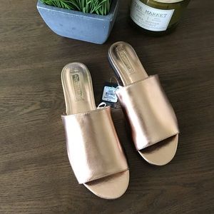Gold/Bronze Flat Sandal